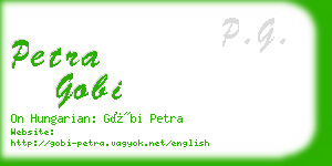 petra gobi business card